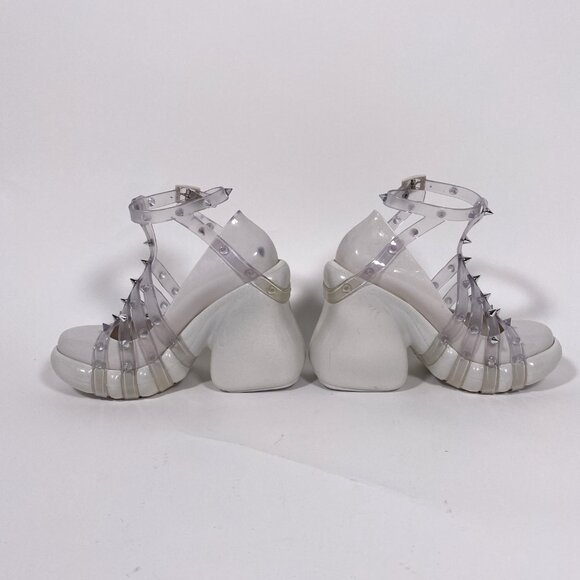 JEAN PAUL GAULTIER x Melissa White Jelly 'Punk Love' Platform - Picture 5 of 11